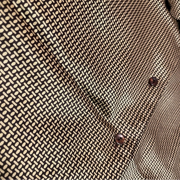 Bianca Nygaard Long Sleeve Blouse with geometric pattern, satin finish - Picture 4 of 10